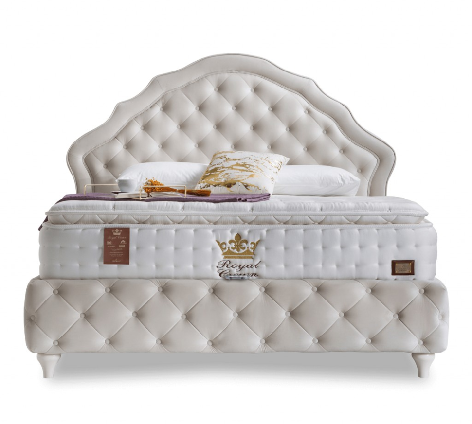 Кровать Royal Crown (с подъемным механизмом) Турция, цвет: молочный