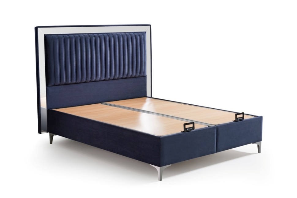 Кровать Miror (с подъемным механизмом) Турция, цвет: синий