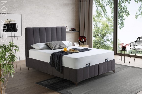 Кровать Equinox (с подъемным механизмом) Турция, цвет: темно серый