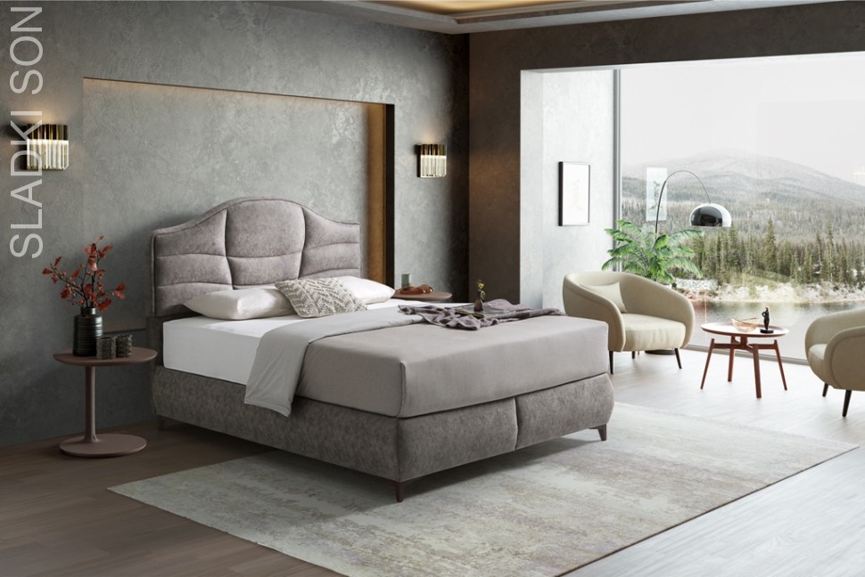 Кровать Tokyo (с подъемным механизмом) Турция, цвет: серый