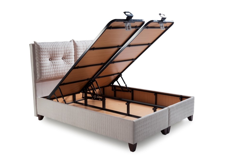 Кровать Elastica (с подъемным механизмом) Турция, цвет: бежевый